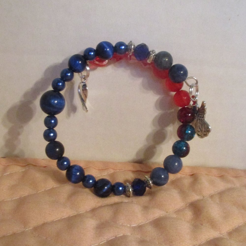 Awareness Bracelets Handmade By candyjewelshop In The IPF Color Blue💙💙